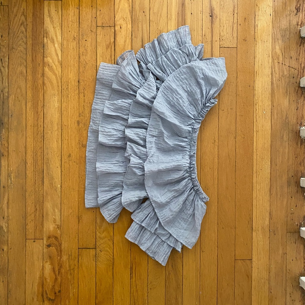 Ruffle 3 layered crop top